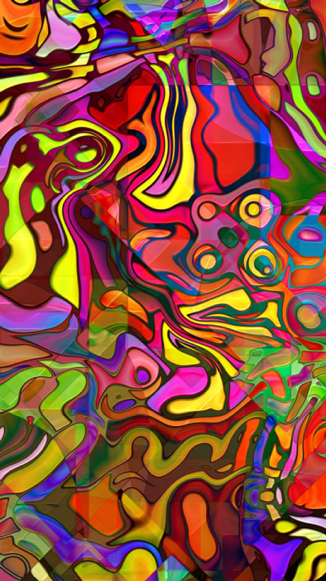Colorful abstract painting different colors #2 free wallpaper for mobile - medium preview image