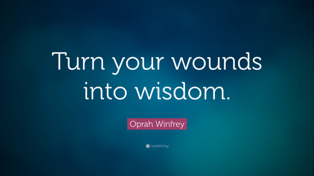 Turn wounds into wisdom blue free wallpaper for desktop - medium preview image