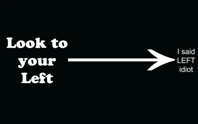 Black white arrow left right #3 free wallpaper for desktop - medium preview image