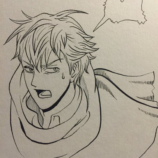 Man scarf speech bubble drawing free wallpaper for tablet - medium preview image