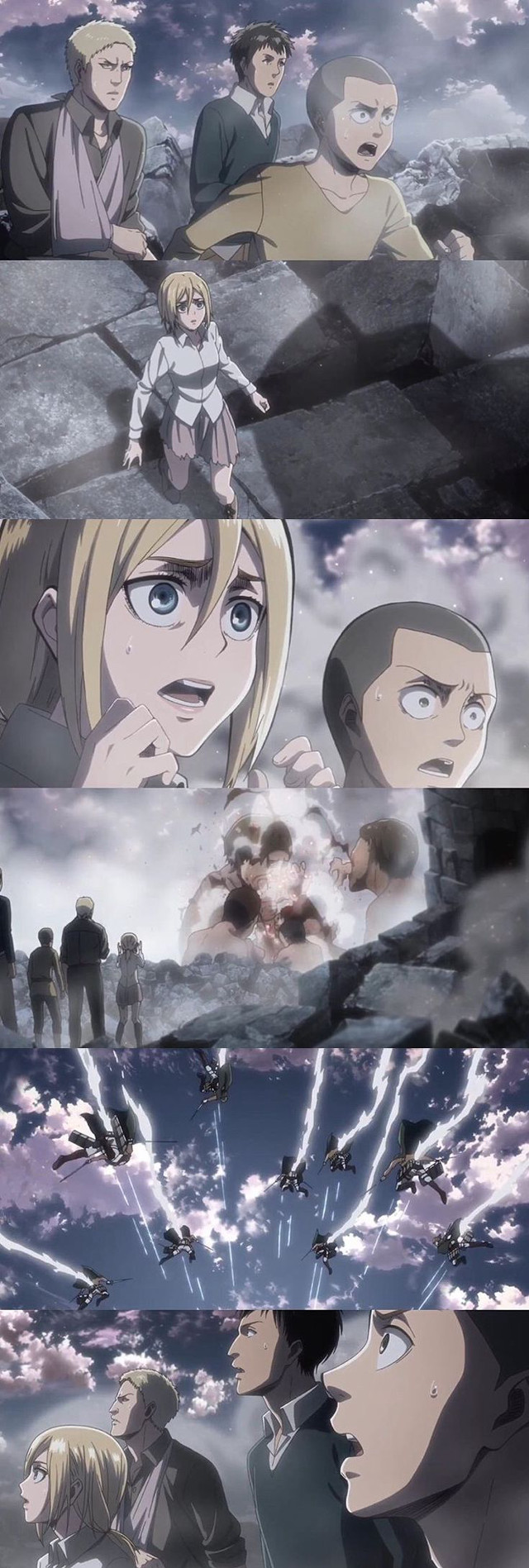 Cartoon sky man woman clouds free wallpaper for mobile - medium preview image