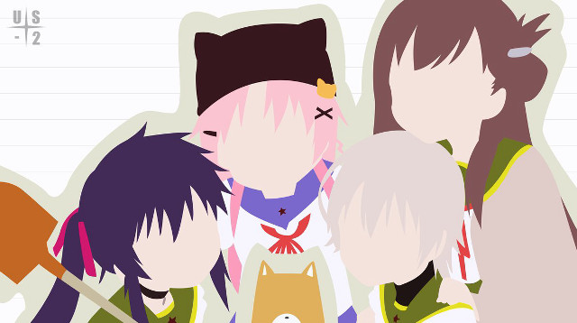 Anime characters group cats shoulder free wallpaper for desktop - medium preview image