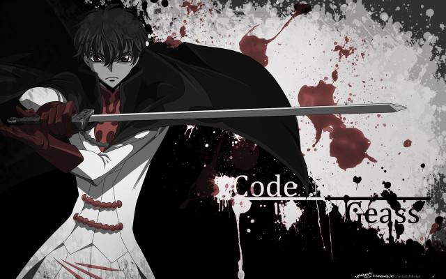Man holding sword blood splattered free wallpaper for desktop - medium preview image