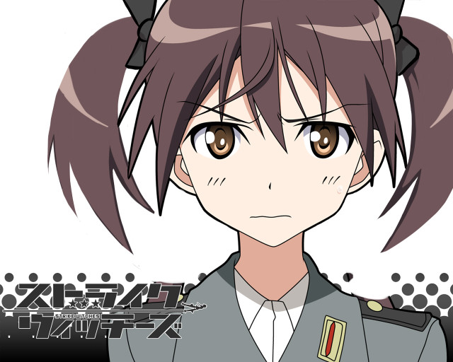 Anime character ponytail uniform illustration free wallpaper for desktop - medium preview image