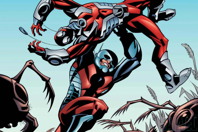 Man red black suit running #3 free wallpaper for desktop - medium preview image