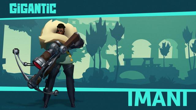 Man holding giant robot arm free wallpaper for desktop - medium preview image