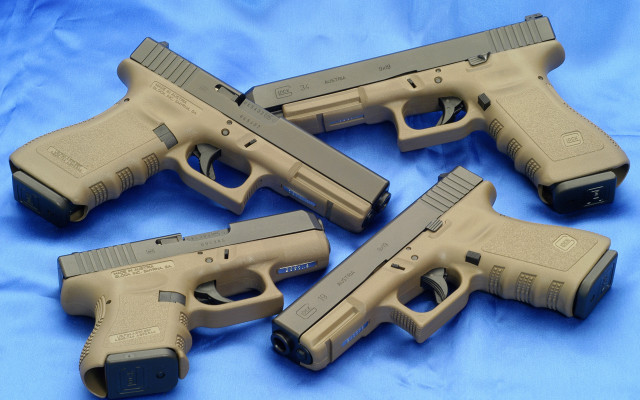 Guns group different sizes blue free wallpaper for desktop - medium preview image