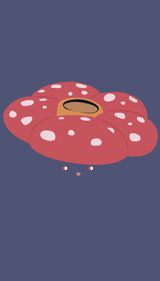 Cartoon character floating red object free wallpaper for mobile - medium preview image