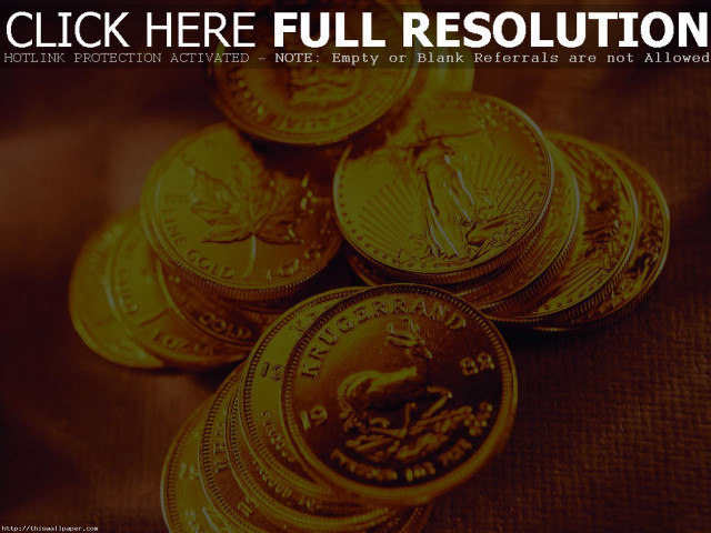 Gold coins table brown cloth free wallpaper for desktop - medium preview image