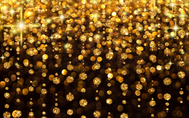Gold background stars sparkles image free wallpaper for desktop - medium preview image