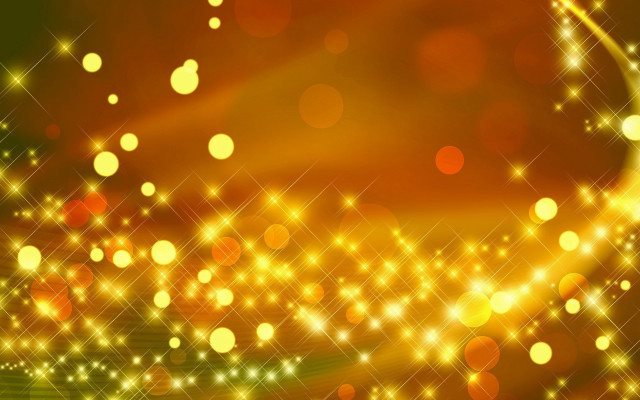 Bright yellow background stars lights #2 free wallpaper for desktop - medium preview image