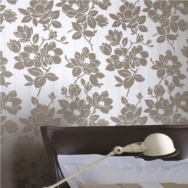 White lamp headboard floral wallpaper free wallpaper for tablet - medium preview image