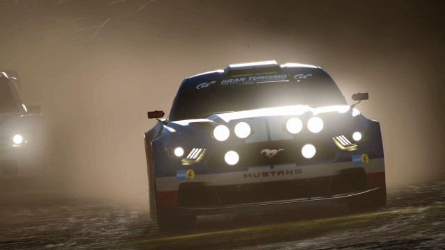 Cars driving dark headlights fog free wallpaper for desktop - medium preview image