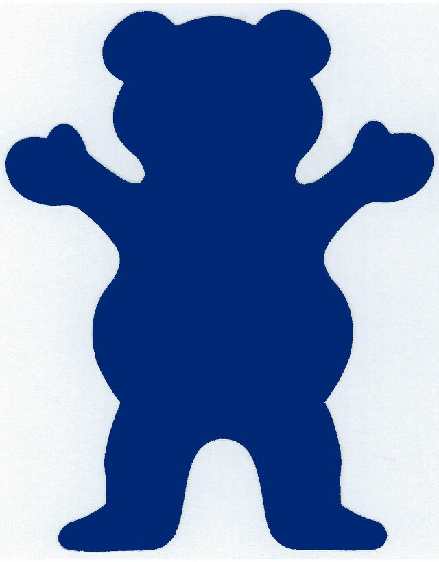 Blue teddy bear paper cutout free wallpaper for mobile - medium preview image