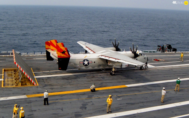 Fighter jet aircraft carrier ocean free wallpaper for desktop - medium preview image