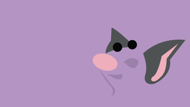 Purple cat face pink nose free wallpaper for desktop - medium preview image