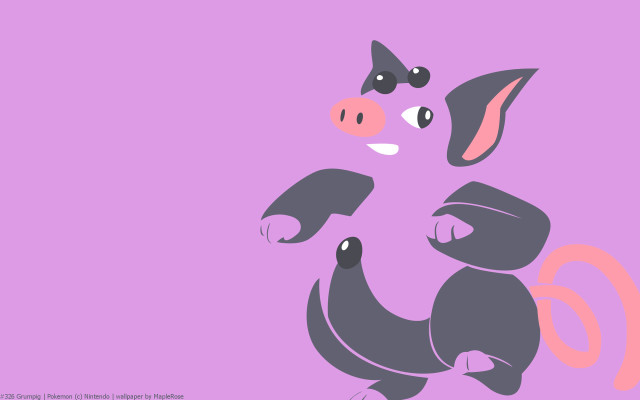 Cartoon pig standing one leg free wallpaper for desktop - medium preview image