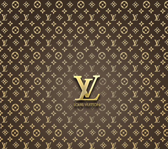 Louis vuitton gold monogram wallpaper free wallpaper for tablet - medium preview image