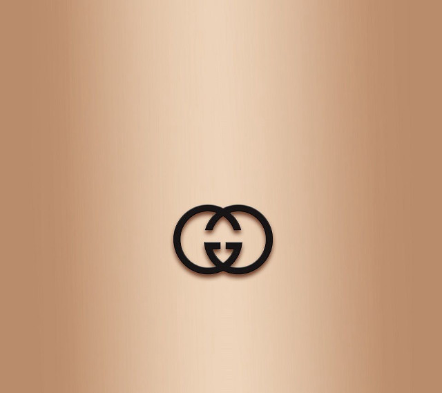 Gold background black gg logo free wallpaper for tablet - medium preview image