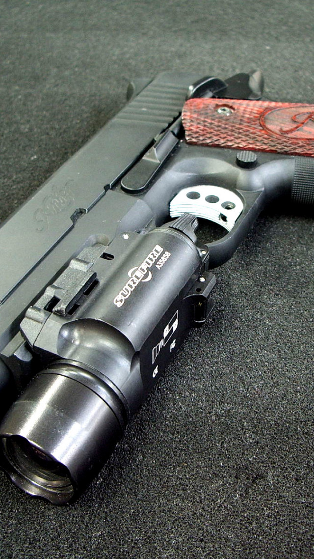 Gun red black grip black free wallpaper for mobile - medium preview image