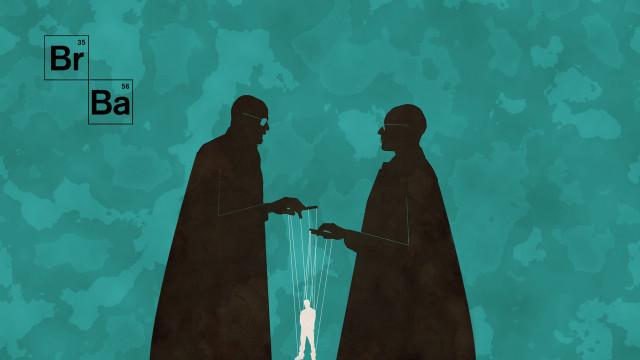 Two men black robes light free wallpaper for desktop - medium preview image