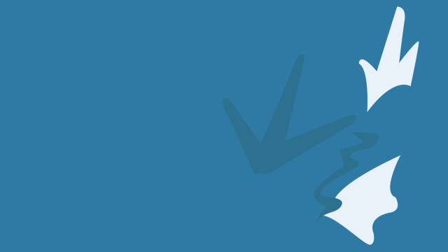 Blue background white arrow left free wallpaper for desktop - medium preview image