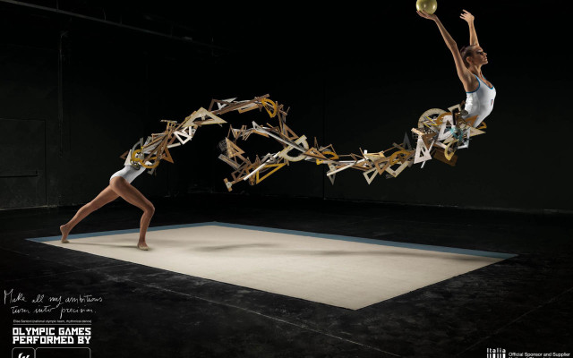 Woman split dance pose rug free wallpaper for desktop - medium preview image