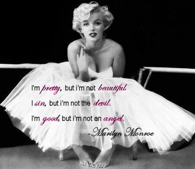 Marilyn monroe sitting chair quote free wallpaper for desktop - medium preview image
