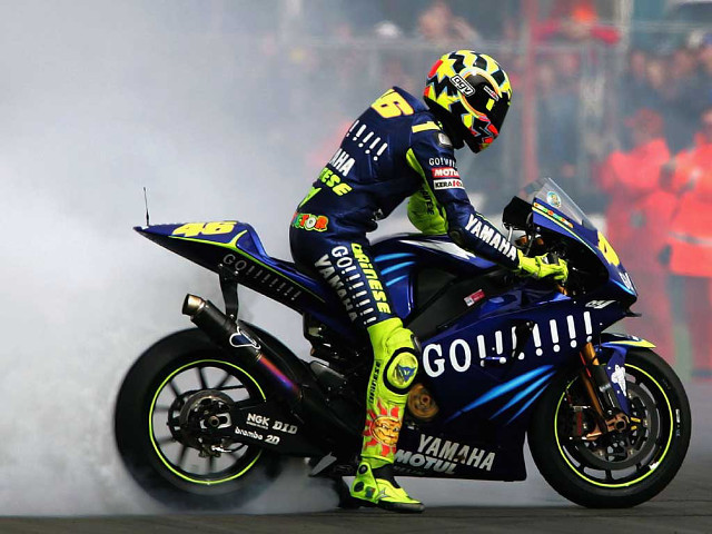 Motorcycle smoke track crowd stands #2 free wallpaper for desktop - medium preview image