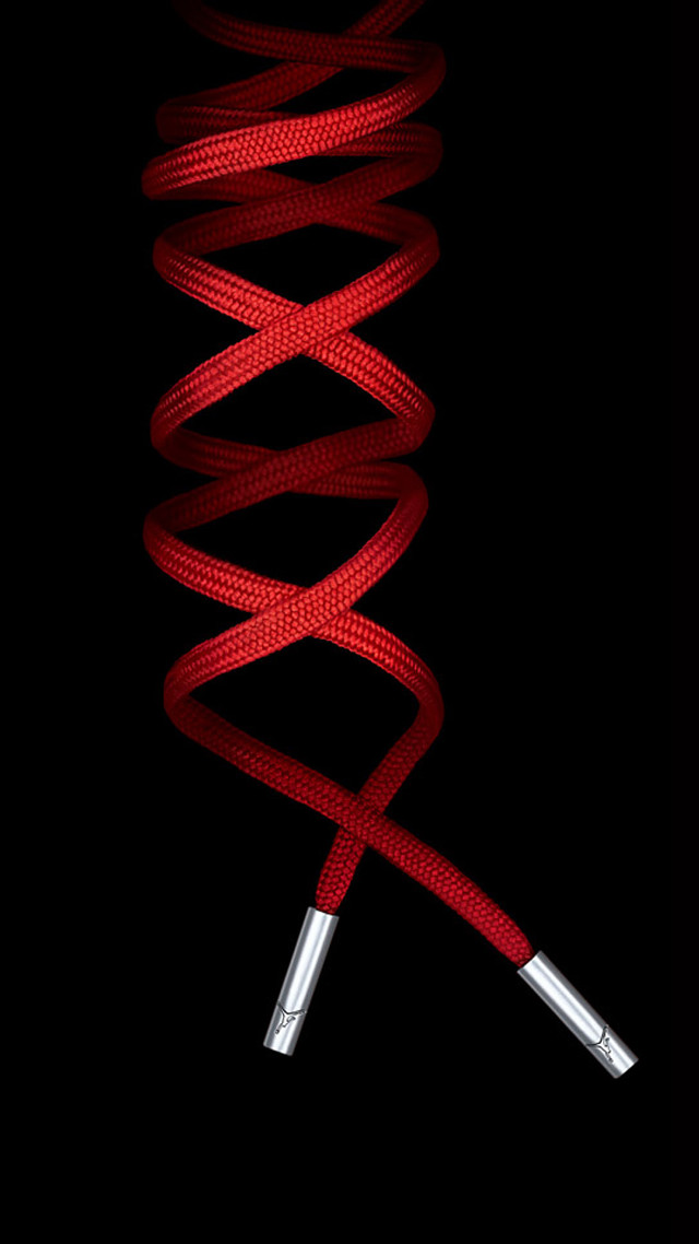 Red rope white object black free wallpaper for mobile - medium preview image