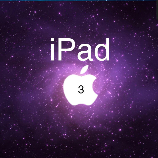 Apple logo ipad 3 purple free wallpaper for tablet - medium preview image