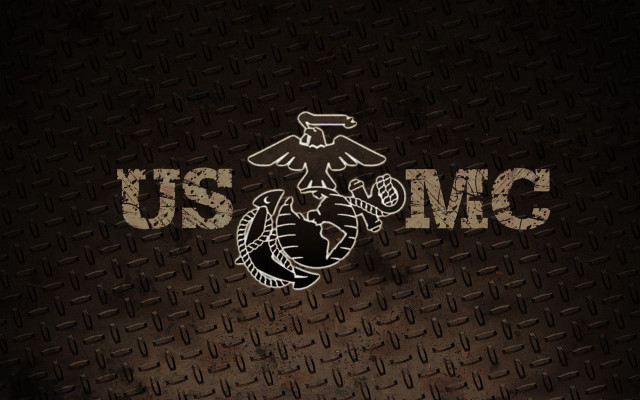 Usmc emblem metal background mosaic free wallpaper for desktop - medium preview image