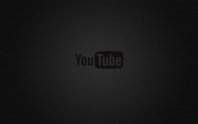 Youtube logo black background minimalist free wallpaper for desktop - medium preview image