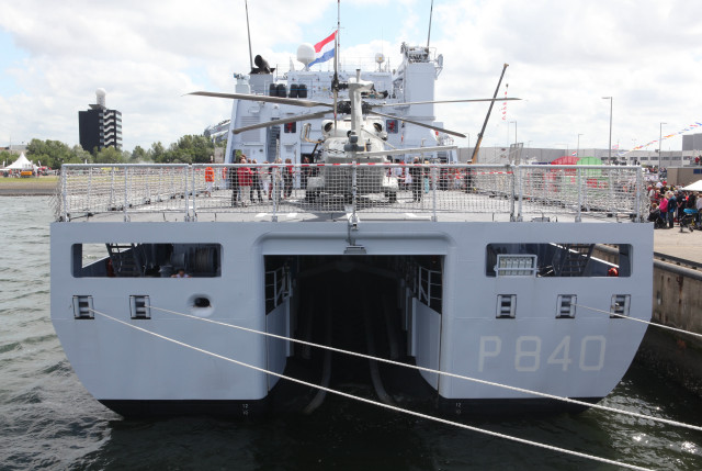 Large boat helicopter dock water free wallpaper for desktop - medium preview image