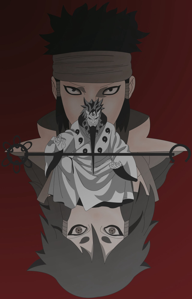 Man sword demon shoulder fantasy free wallpaper for mobile - medium preview image