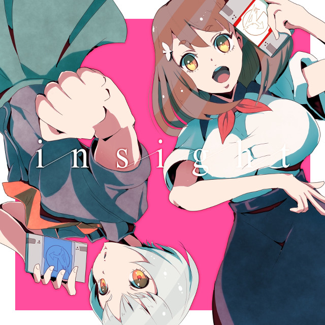 Anime characters pink background expressions free wallpaper for tablet - medium preview image