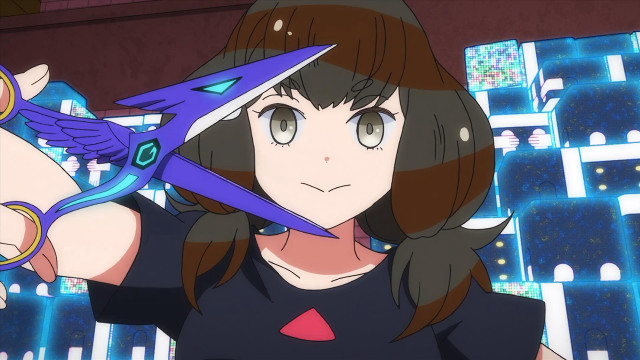 Woman holding scissors serious look free wallpaper for desktop - medium preview image