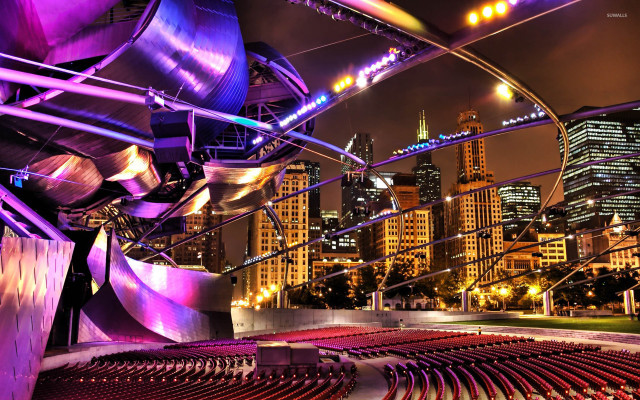 City concert purple light seats free wallpaper for desktop - medium preview image