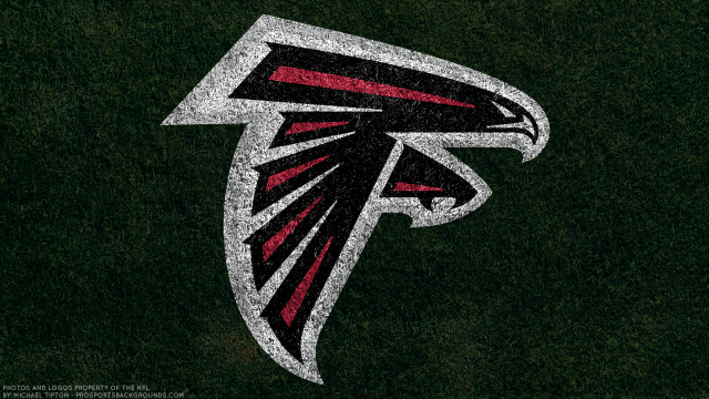 Atlanta football logo grass black free wallpaper for desktop - medium preview image
