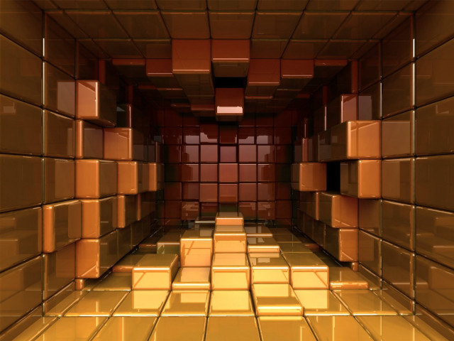 Boxes yellow floor room interior free wallpaper for desktop - medium preview image