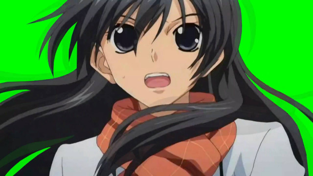 Girl long black hair scarf free wallpaper for desktop - medium preview image