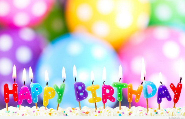 Birthday cake candles happy birthday #4 free wallpaper for desktop - medium preview image