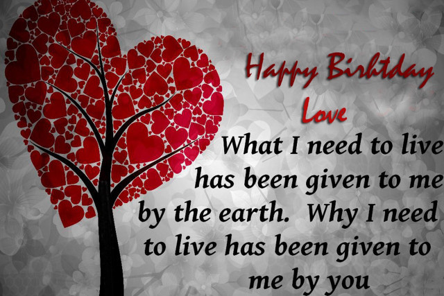Heart tree poem happy birthday free wallpaper for desktop - medium preview image