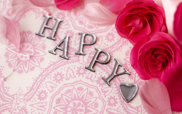 Rose birthday sign heart table free wallpaper for desktop - medium preview image