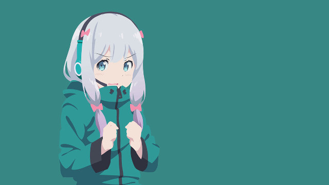 Girl headphones microphone listening music free wallpaper for desktop - medium preview image