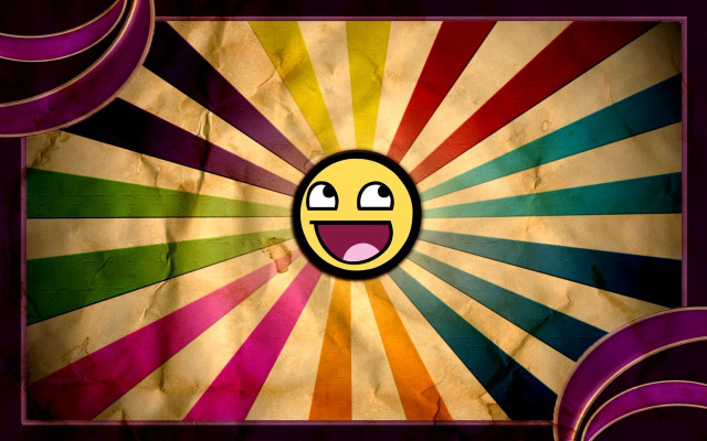 Colorful smiley grungy background effect free wallpaper for desktop - medium preview image