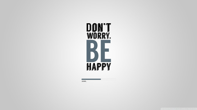 Dont worry be happy black free wallpaper for desktop - medium preview image