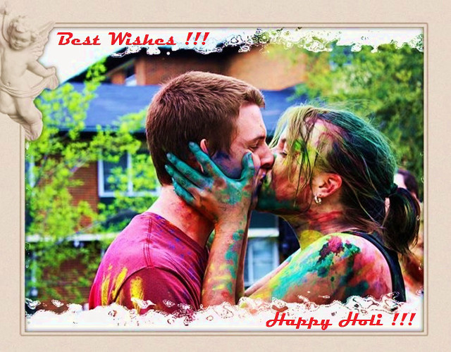 Couple kissing face paint body free wallpaper for desktop - medium preview image