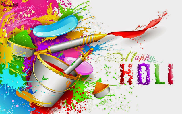 Colorful background paint brush happy free wallpaper for desktop - medium preview image