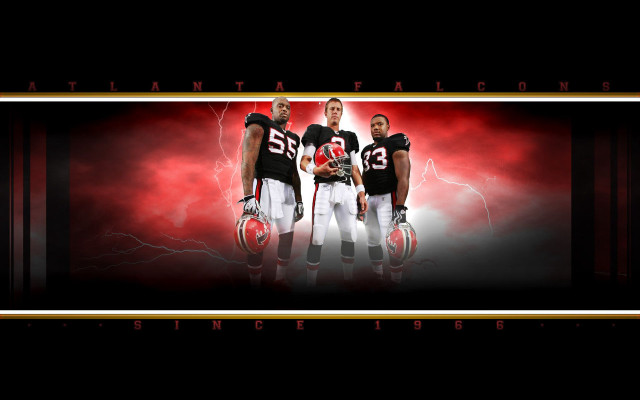 Football players red background lightning free wallpaper for desktop - medium preview image